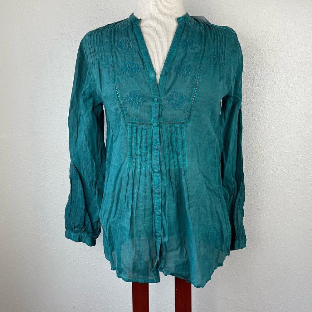 NWT Nine West Vintage America Collection Button Down Shirt Size S